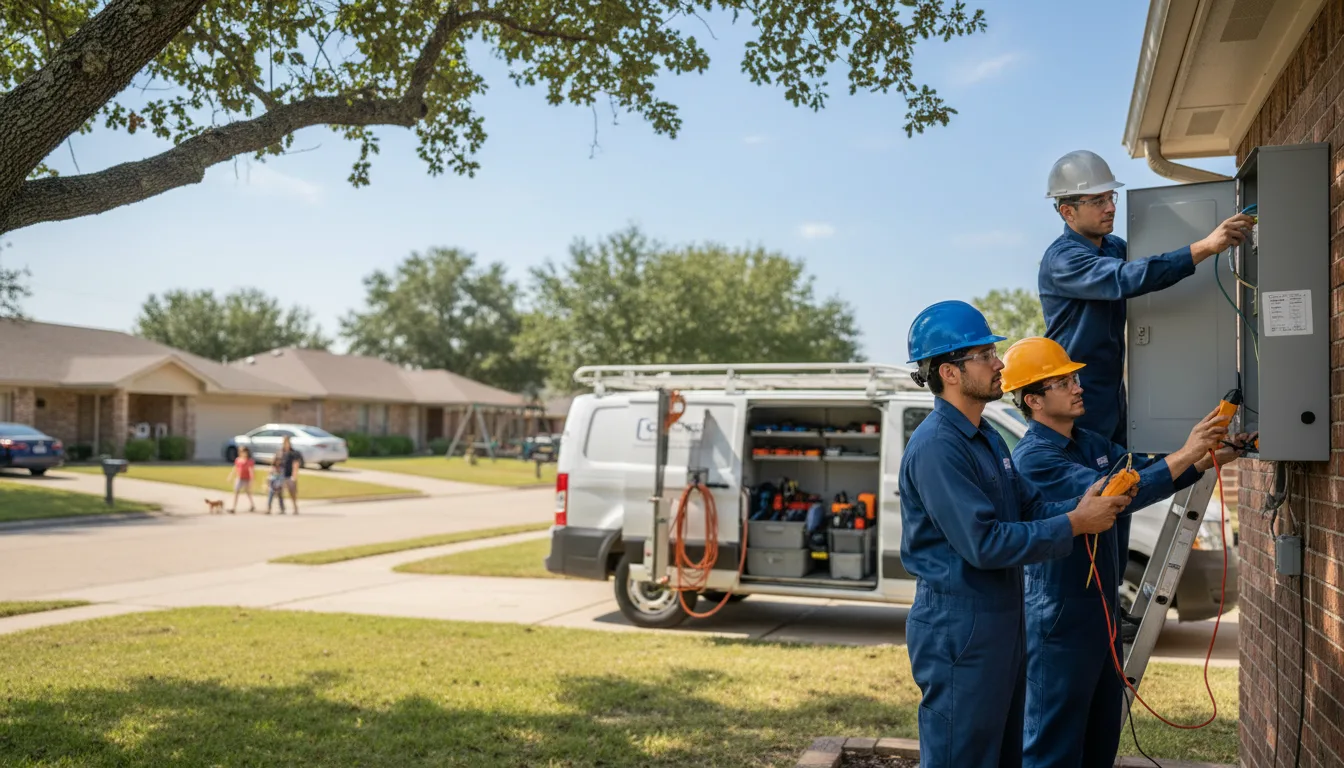 Certified electrician providing emergency electrical services in Reynolds, NE